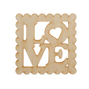 Слово LOVE в рамке