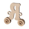 Буква на колесах в ассортименте 14,5 см 6 мм